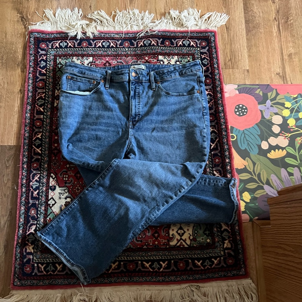 Madewell Women's Straight Leg Blue Jeans